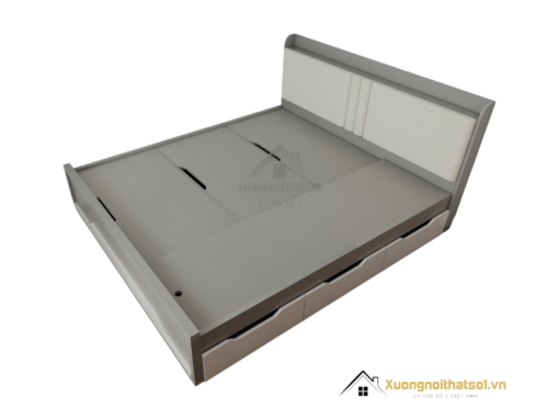 Giường phản thông minh 1m8 x 2m màu 203LU, thiết kế tiết kiệm không gian, hiện đại và tiện dụng cho phòng ngủ nhỏ.