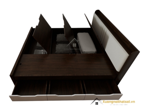 Giường thông minh 2m màu 613 thiết kế hiện đại tiết kiệm không gian