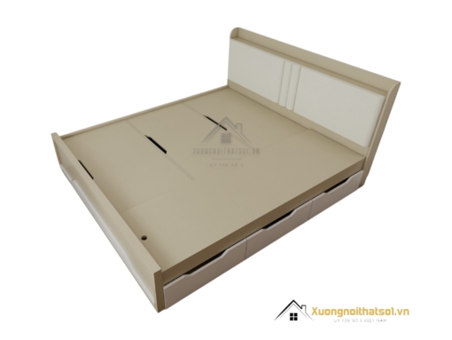 Giường thông minh gỗ công nghiệp 1m8 màu 220MM hiện đại, tiết kiệm không gian