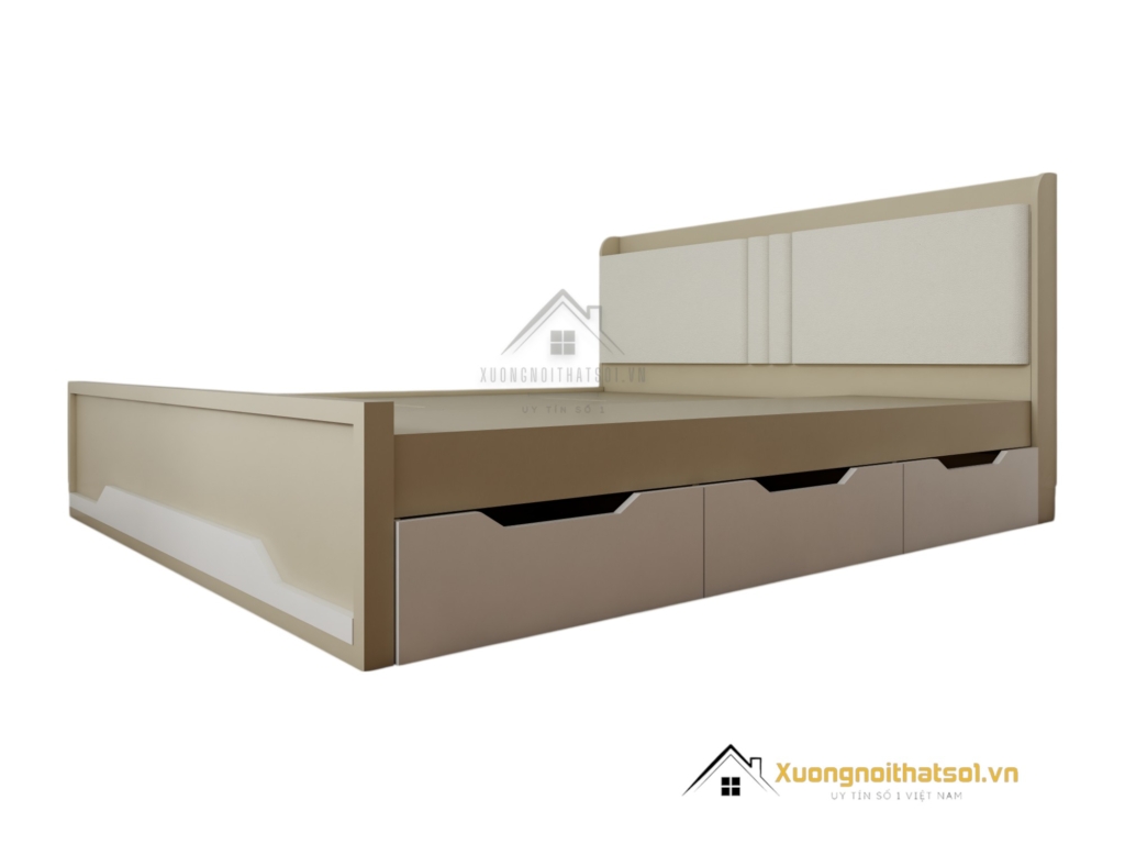 Giường thông minh gỗ công nghiệp 1m8 màu 220MM hiện đại tiện nghi