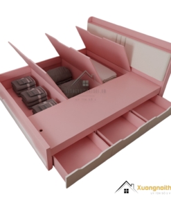 Giường thông minh hiện đại 1m8 màu 021T tiện ích cho không gian sống tối giản