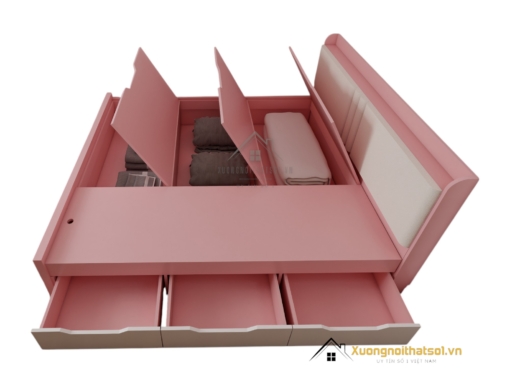 Giường thông minh hiện đại 1m8 màu 021T thiết kế sang trọng, tích hợp tiện ích thông minh, phù hợp không gian sống hiện đại