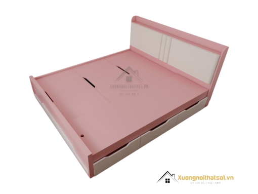 Giường thông minh hiện đại 1m8 màu 021T với thiết kế đa năng và tiện ích cho không gian sống tối giản.