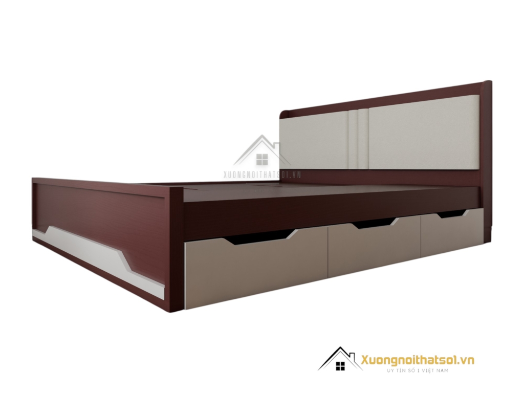 Giường thông minh 1m8 x 2m gỗ MDF màu 219ZN thiết kế hiện đại tiết kiệm không gian