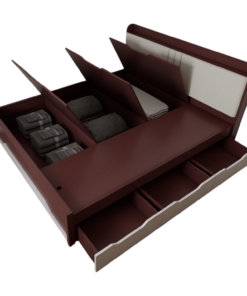 Giường thông minh 1m8 x 2m gỗ MDF màu 219ZN kiểu dáng hiện đại tiết kiệm không gian
