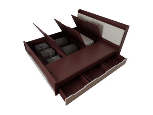 Giường thông minh 1m8 x 2m gỗ MDF màu 219ZN kiểu dáng hiện đại tiết kiệm không gian
