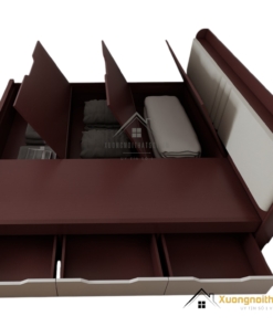 Giường thông minh 1m8 x 2m gỗ MDF màu 219ZN hiện đại tiện lợi