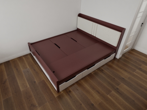 Giường thông minh 1m8 x 2m gỗ MDF màu 219ZN thiết kế hiện đại tiện dụng