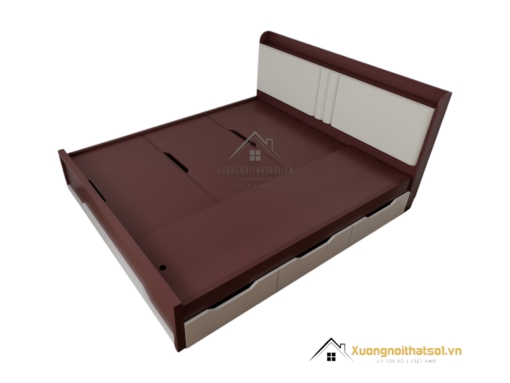 Giường thông minh 1m8 x 2m gỗ MDF màu 219ZN hiện đại tiện nghi