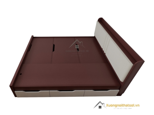 Giường thông minh 1m8 x 2m gỗ MDF màu 219ZN hiện đại, tiết kiệm không gian