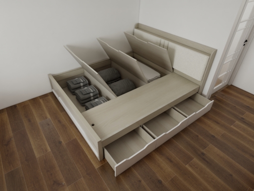 mau giuong thong minh 2m x 2m2 go mdf mau 501 11