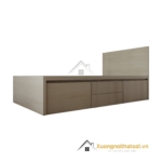 Giường ngủ 1m2 có 4 ngăn kéo gỗ MDF màu 501 thiết kế hiện đại, tiện dụng