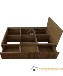 Giường ngủ gỗ ép 1m2x2m có 4 ngăn kéo màu 388 thiết kế hiện đại, tiện dụng cho không gian phòng ngủ nhỏ.